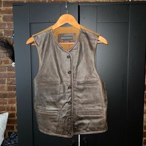 Banana Republic vintage leather vest